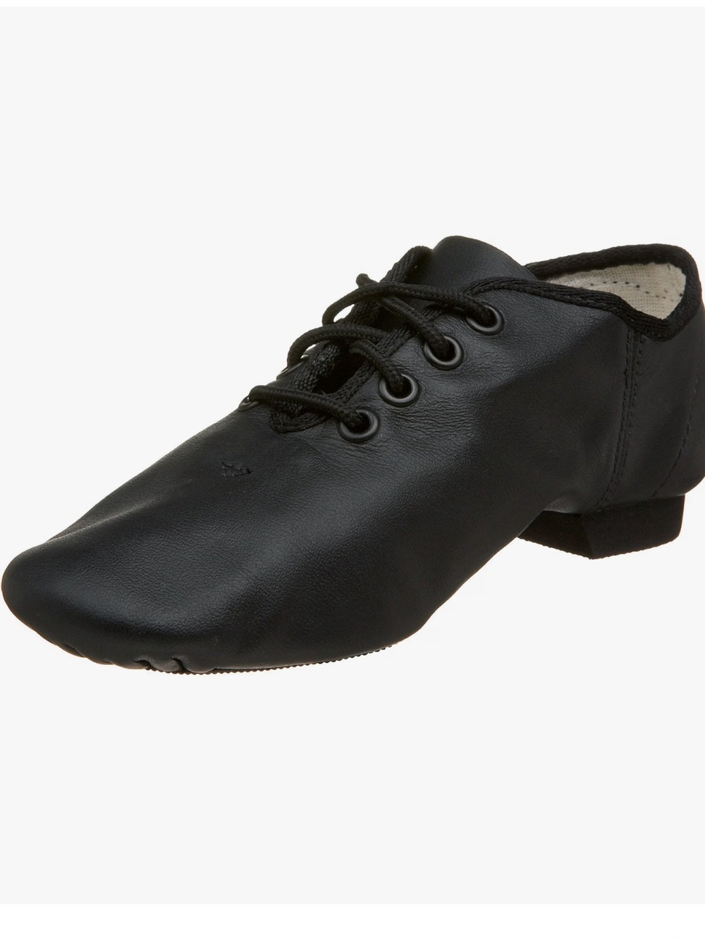 Little Kid Leather Lace-Up Jazz Dance Shoes